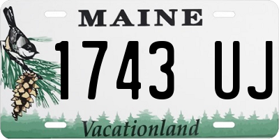 ME license plate 1743UJ
