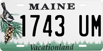 ME license plate 1743UM