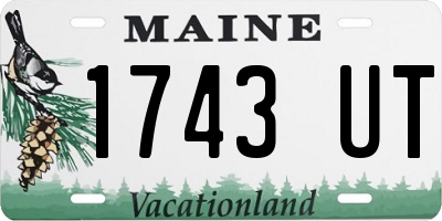 ME license plate 1743UT