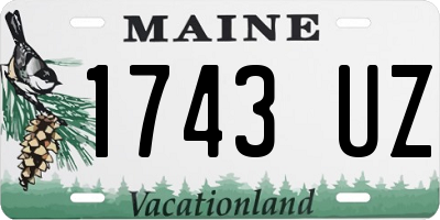 ME license plate 1743UZ