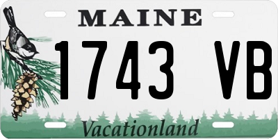 ME license plate 1743VB