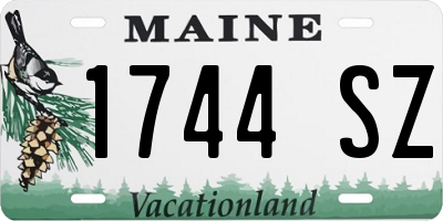 ME license plate 1744SZ