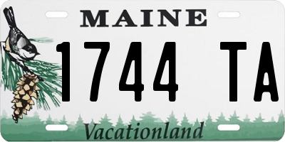 ME license plate 1744TA