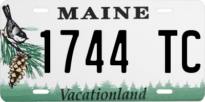 ME license plate 1744TC