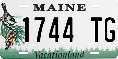 ME license plate 1744TG