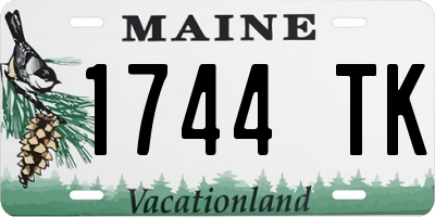 ME license plate 1744TK