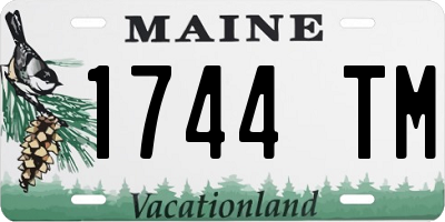 ME license plate 1744TM