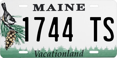 ME license plate 1744TS
