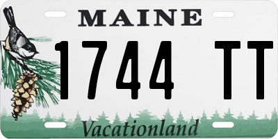 ME license plate 1744TT