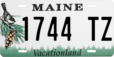 ME license plate 1744TZ