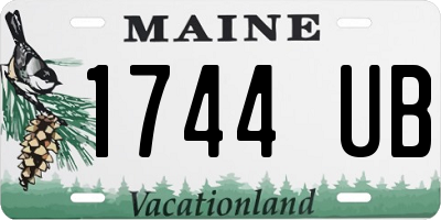 ME license plate 1744UB
