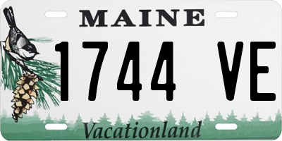 ME license plate 1744VE