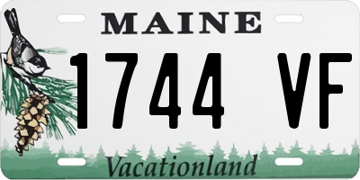 ME license plate 1744VF