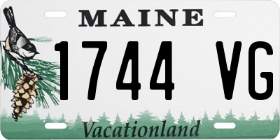 ME license plate 1744VG