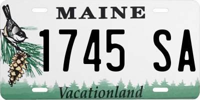 ME license plate 1745SA