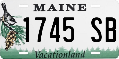 ME license plate 1745SB