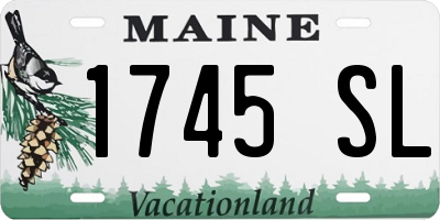 ME license plate 1745SL
