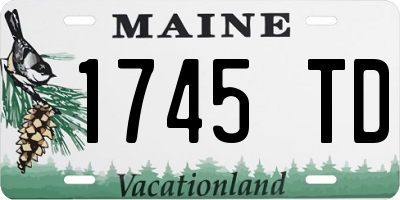 ME license plate 1745TD