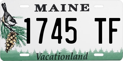 ME license plate 1745TF