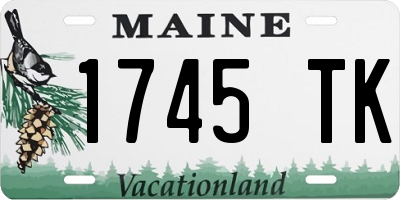 ME license plate 1745TK