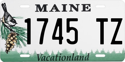 ME license plate 1745TZ