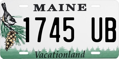 ME license plate 1745UB