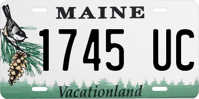 ME license plate 1745UC