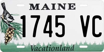 ME license plate 1745VC