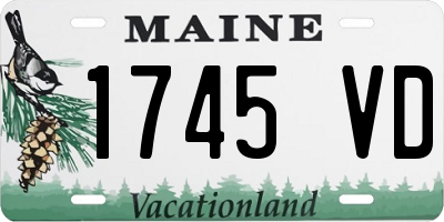 ME license plate 1745VD