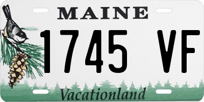 ME license plate 1745VF