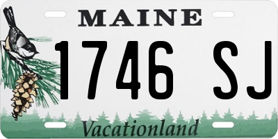 ME license plate 1746SJ