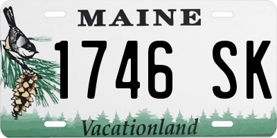 ME license plate 1746SK