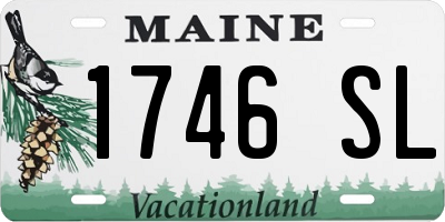 ME license plate 1746SL