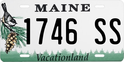 ME license plate 1746SS