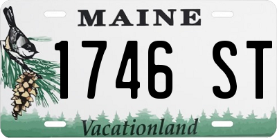 ME license plate 1746ST