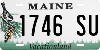ME license plate 1746SU