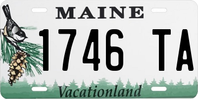 ME license plate 1746TA