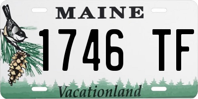 ME license plate 1746TF