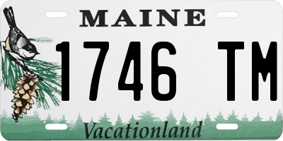 ME license plate 1746TM