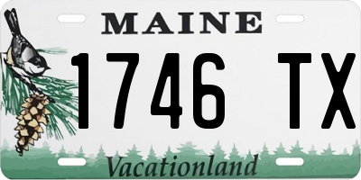 ME license plate 1746TX