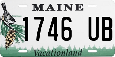 ME license plate 1746UB