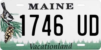ME license plate 1746UD