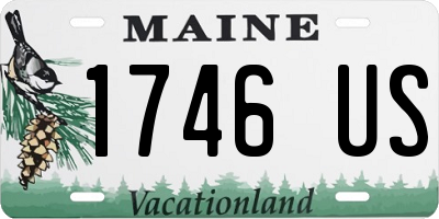 ME license plate 1746US