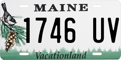 ME license plate 1746UV