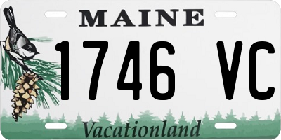 ME license plate 1746VC
