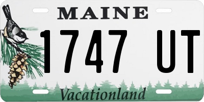 ME license plate 1747UT