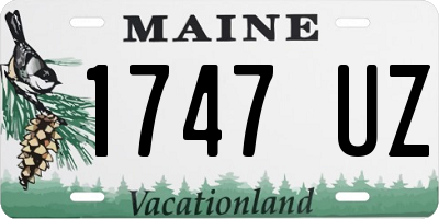 ME license plate 1747UZ