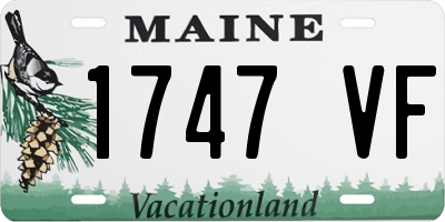 ME license plate 1747VF