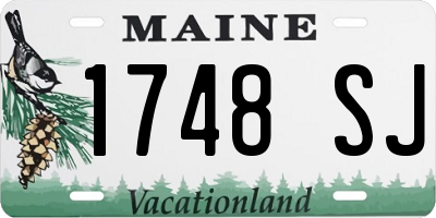 ME license plate 1748SJ