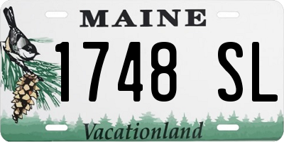 ME license plate 1748SL